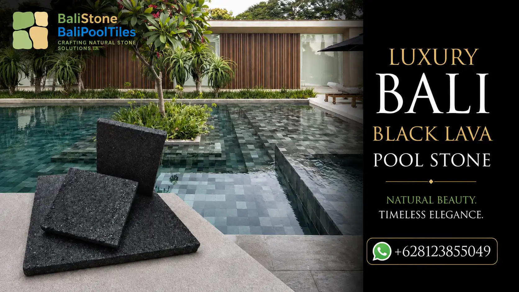 luxury bali black lava stone for swimming pools wall cladding bali natural stone supplier