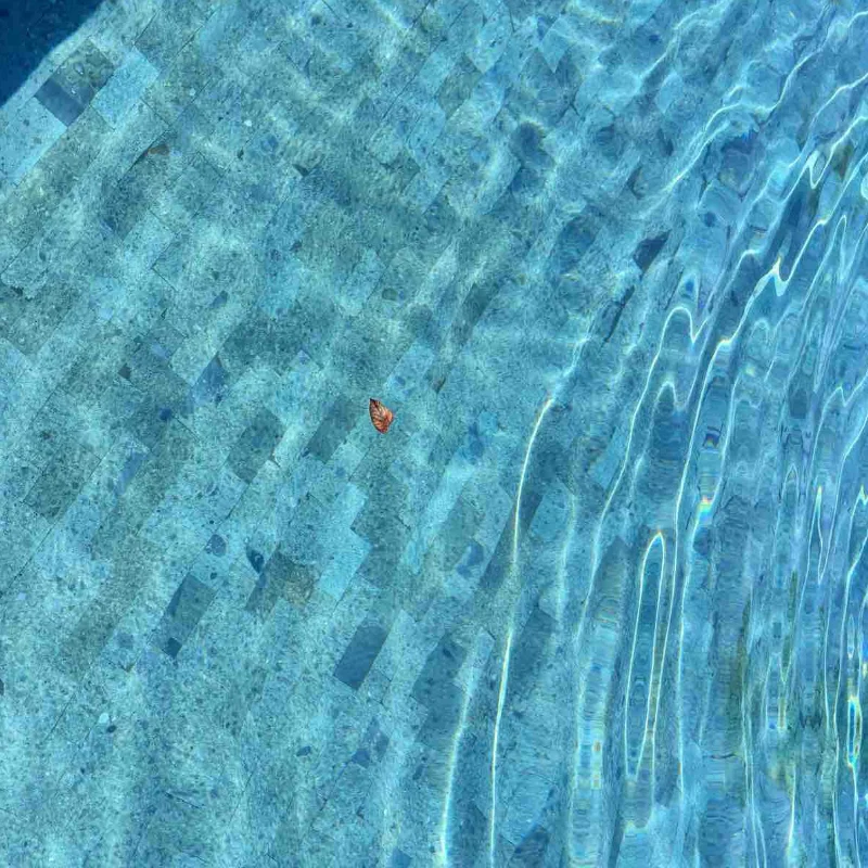 Our Bali Green Stone swimming pool tiles